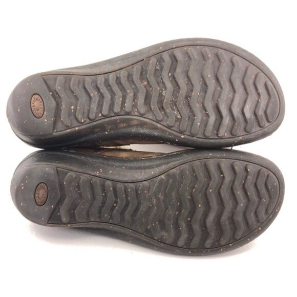 UGG Bettey Brown Leather Slip on Loafers 8 - Picture 7 of 13